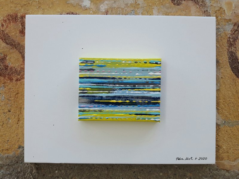 Coloured lines 15 2020 17x22 Acryl-Lack LW, SOLD